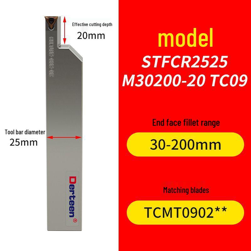 Vibrationsdämpfender CNC-Stirnnut-Werkzeughalter mit großer Schnitttiefe und rundem Bogen-Design