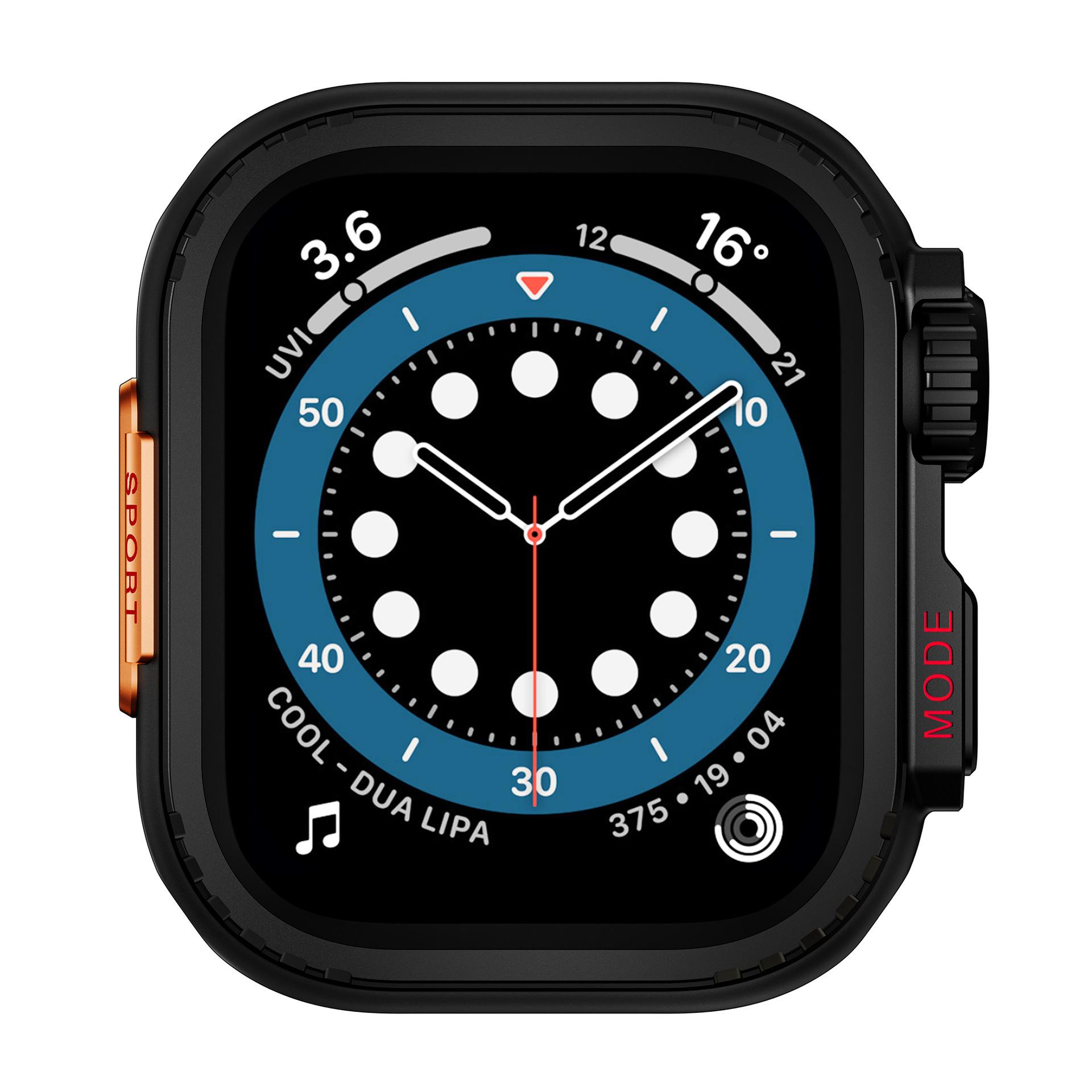 

Спортивний металевий захисний чохол для Apple Watch Series 4-9 та 11-го покоління 45mm
