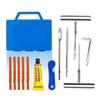 Car Repair and Tire Repair Tool Set, Metal Iron Handle, Super Hardness, Quick Emergency Repair, Vacuum Tire Cover Box