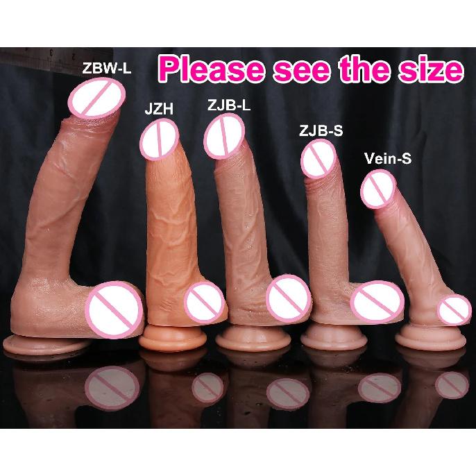 Super Real Skin Silicone Big Huge Dildo Realistic Suction Cup Cock Male Artificial Rubber Penis Dick Sex Toys for Women Vaginal