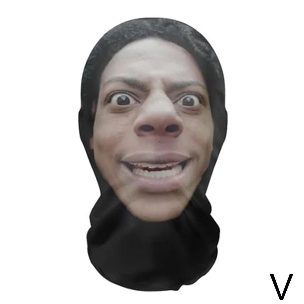 Mască Balaclavă Pălărie 3D Mască Facială Parodie Spectacol Glumă Echipament pentru Cap Mască Facială Seamless Kanye Față Celebritate Glugă Hip Hop