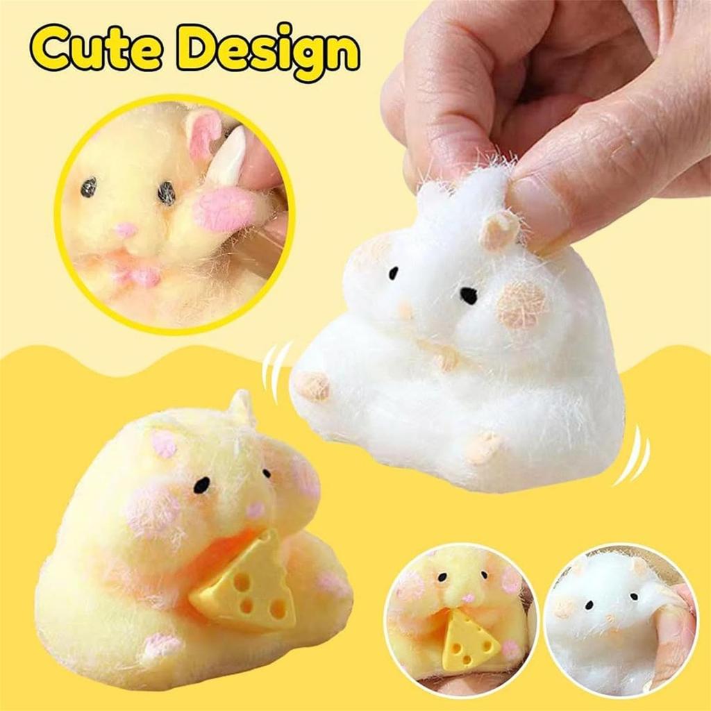 Hamster Squeezing Fun Pig Cheese Soft Sticky Bag Mud Feeling Squeezing Slow Decompression Toy