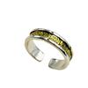 Xiangxu Design Tangcao Pattern Gold Open Couple Ring – Double Color, Fashionable & Unique