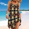 Women's Beach Dress Mini Dress  Tropical Scenery Print Casual Modern Dress Sleeveless Loose Fit Outdoor Daily Summer