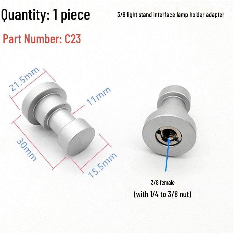 Swivel Head Tripod Light Stand with Interchangeable Mount
