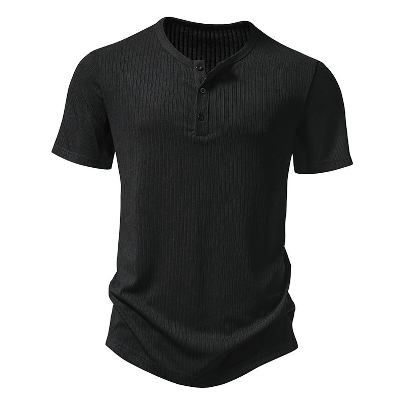 T-shirt a righe manica corta da uomo T-shirt estiva tinta unita da uomo Tendenze Top aderenti