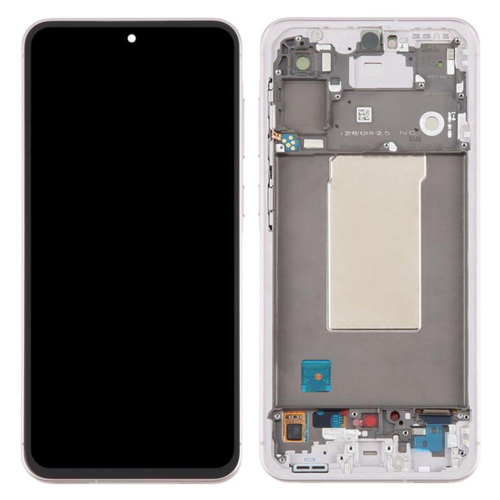 For Samsung Galaxy A56 5G A566 OEM Grade S AMOLED Screen and Digitizer Assembly+Frame (Without Logo)