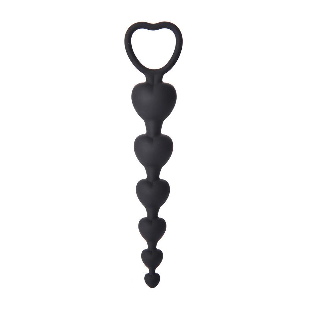 Sexy hračky stimulující bod G pro muže Ženy řitní otvor Velké koule Silikonové zátky pro dospělé Sexy Pár Sexy Heart Beads Soft Anal