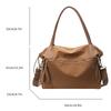 Men's large capacity handbag, black shoulder bag, zipper closure, diagonal travel bag, fitness bag