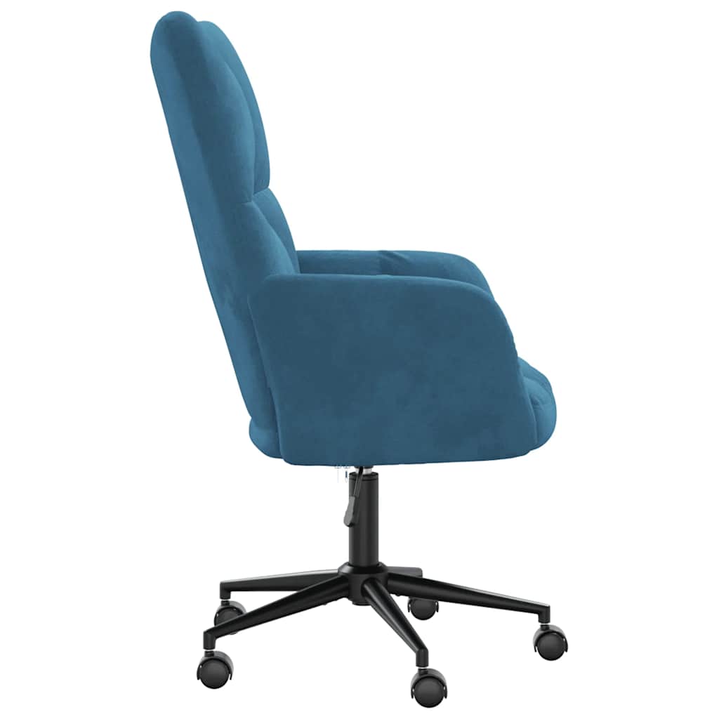 Relaxation Armchair Blue Velvet