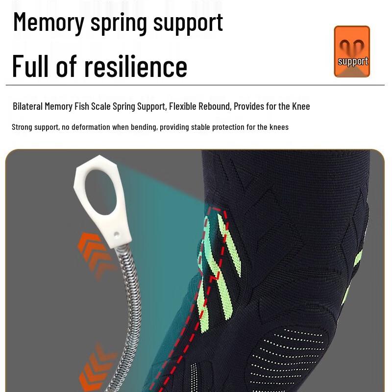 CHIWANG Knitted Spring Silicone Sports Knee Brace