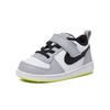 Nike Court Borough Low Velcro Non-Slip Shock Absorbing Durable Low-Top Skate Shoes Baby Sneakers Gray White Black 870029-104