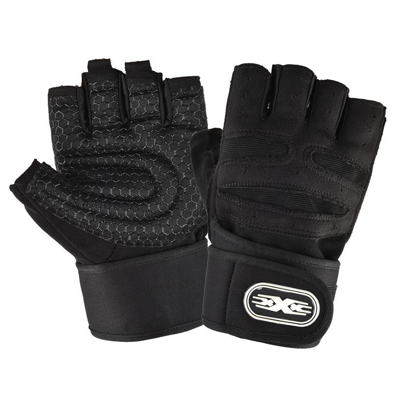 Fitness Half Finger Gloves Wrist Guard Sports Dumbbell Riding Non Slip Exercise Training Cycling Workout Glove for Men Women