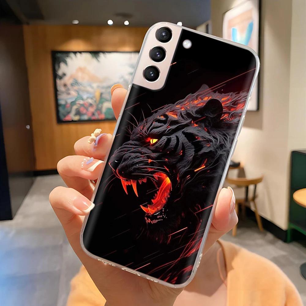 For Samsung S21 FE Plus Ultra Phone Case Butterfly Cat Soft Silicone Cover For Galaxy S21+ S21FE S 21 Protection Funda Coque