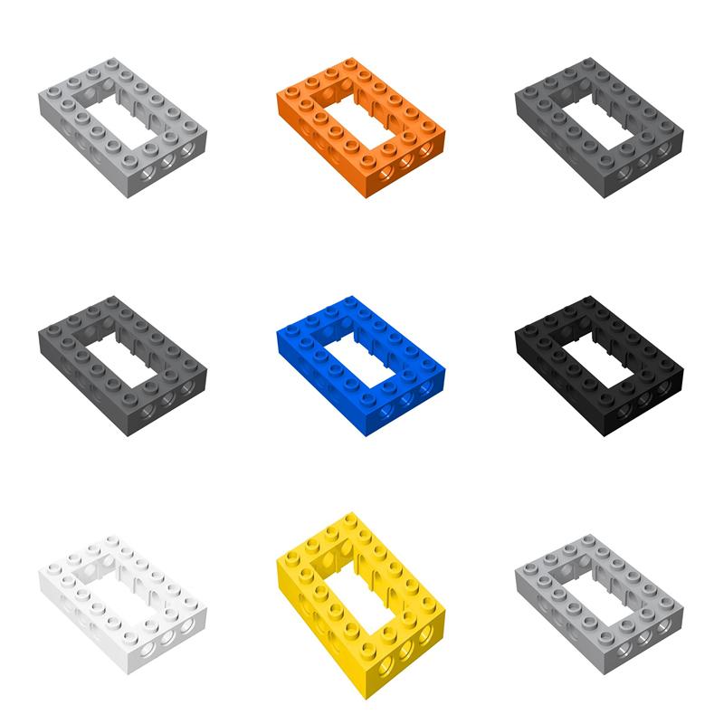 20pcs DIY Gifts Buildings Blocks 32531/40344 Brick 4 X 6 Open Center Bricks Collections For Technical MOC Bulk Modular GBC Toys