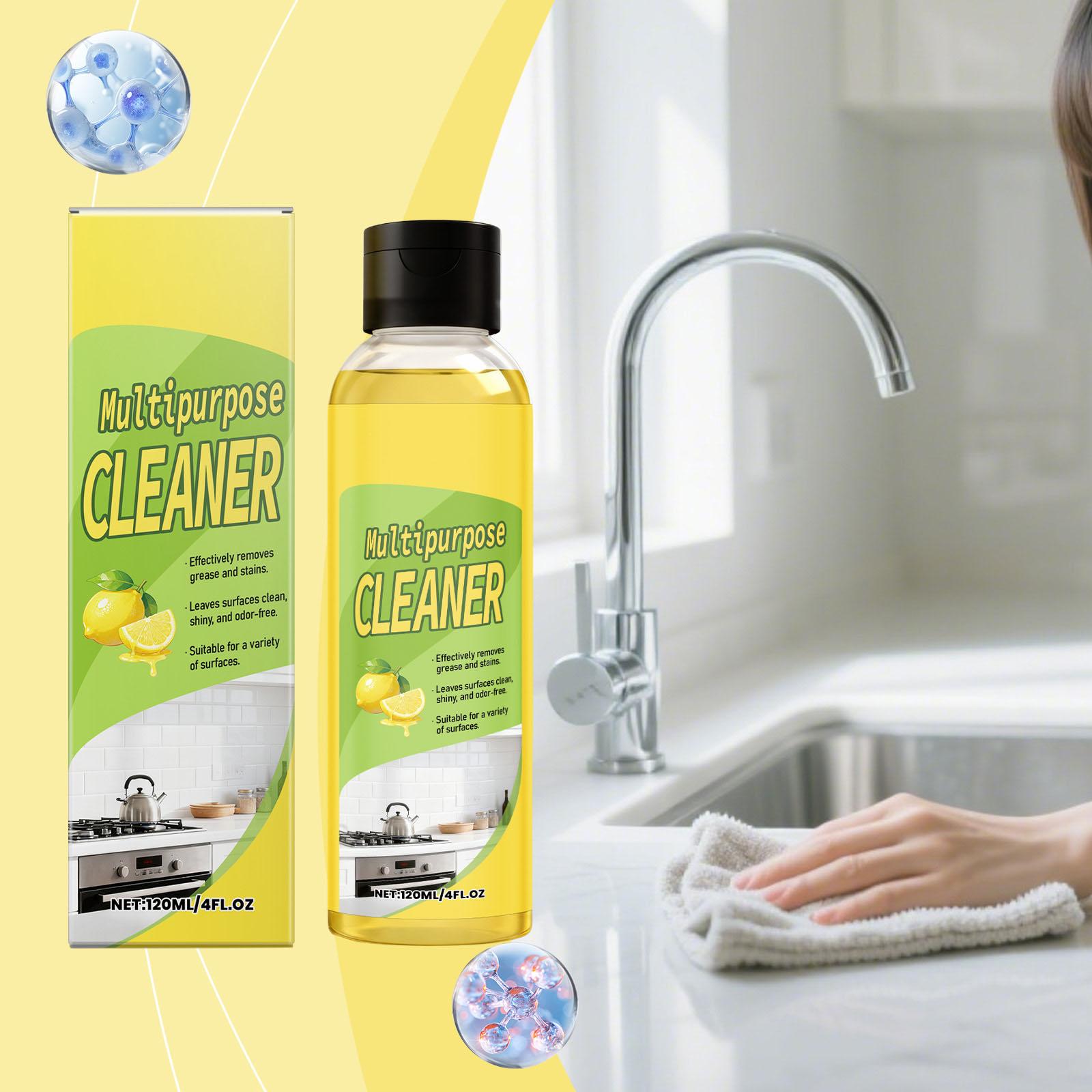 

Multi-purpose Cleaner For Kitchen And Bathroom Multi-surface Cleaning And Daily Household Cleaning Care Liquid120ML One Size