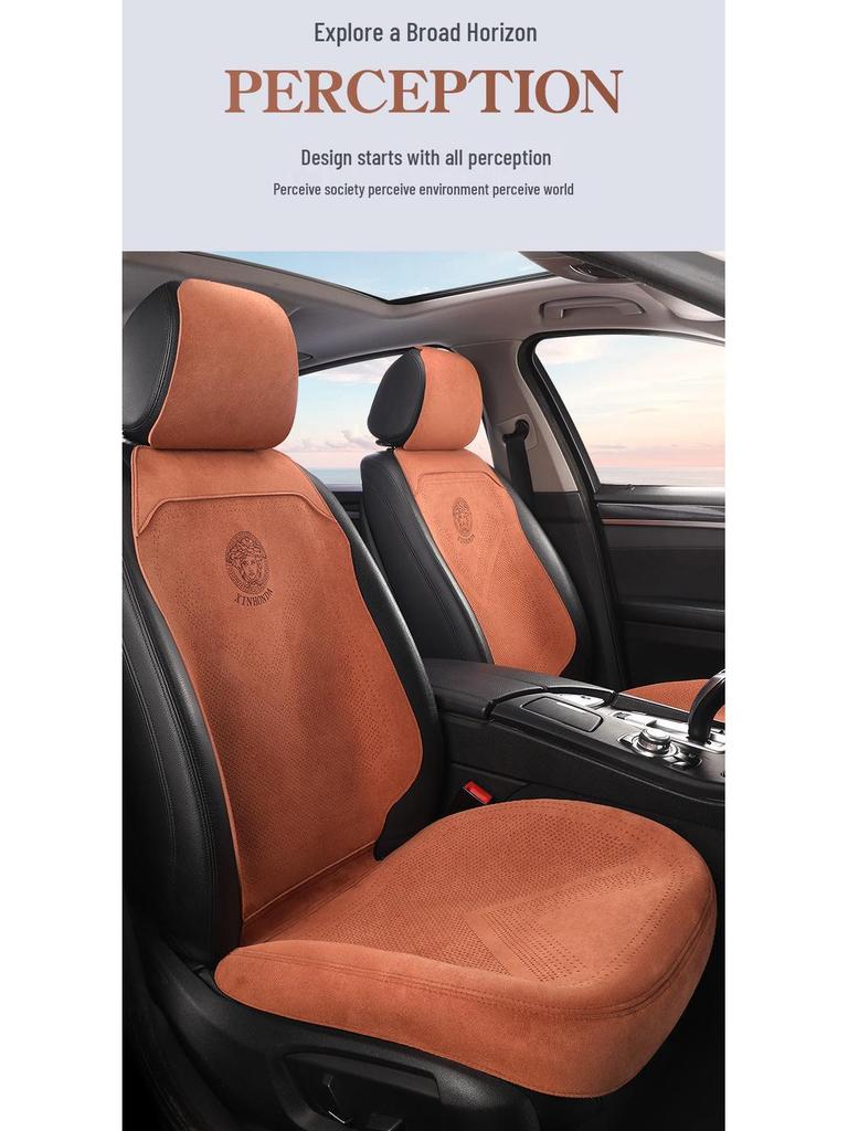 Universal Four-Season Breathable Suede Seat Cushion for New Energy Vehicles