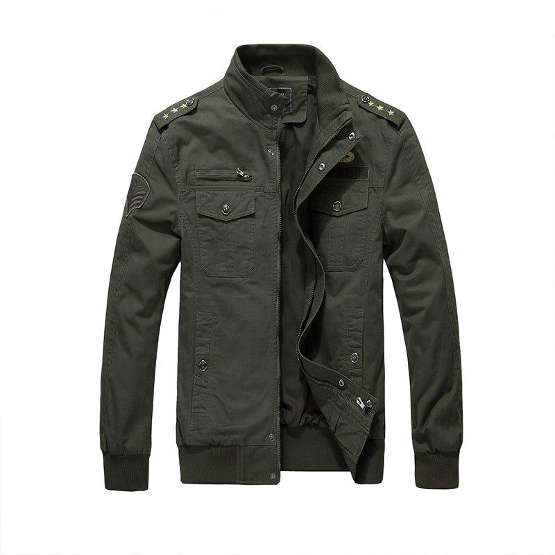 Vestes à manches longues printemps/automne pour hommes, manteaux décontractés, vestes à fermeture éclair, militaires, pilotes militaires