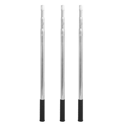 3Pcs 8mm Stainless Steel Harpoon Rod Diddle Net Stick Fishing Tackle 1.5M Length Three Sections