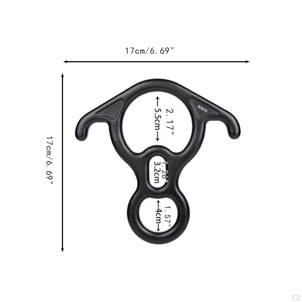 50 KN 8-digit Abseiling Device Made of Aluminum Alloy, Practical, Security And Equipment