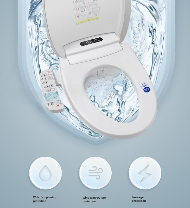 Intelligent Auto-sterilizing Heated Toilet Seat with Washing & Drying Functions