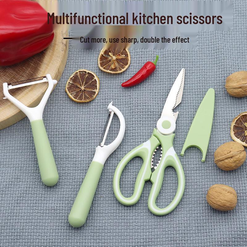 Oeny Kitchen BBQ Stainless Steel Multi-function Scissors Set