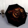 1pc Tiger Roar Umbrella with Plastic Handle,Compact & Stylish,Suitable for All Seasons Ptys26013