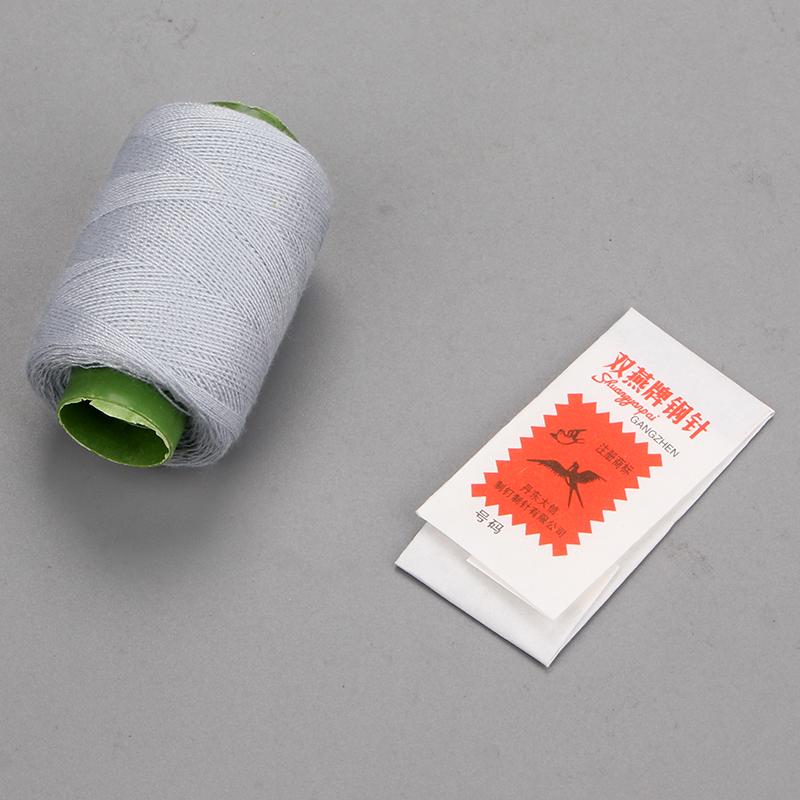 Polyester Sewing Thread Set: White, Black, Colored Threads & Needles for Hand & Embroidery Sewing