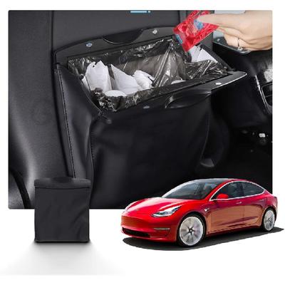 Car Garbage Bag Back Seat Waterproof Trash Bag Rubbish Cans Hanging Storage Organizer For Tesla Model 3 Model Y 2021 2022