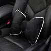 Comfortable Soft Pink Plush Car Headrest Lumbar Support Cartoon Bowknot Car Waist Neck Pillow Car Interior Decoration For Winter