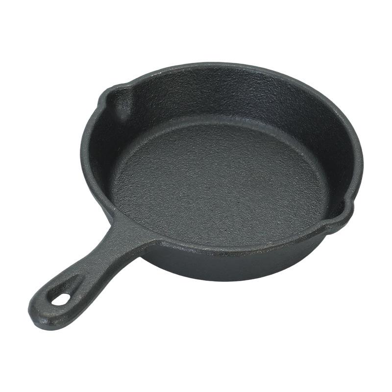 Three-Piece Flat-Bottom Cast Iron Pot Set for Home Use