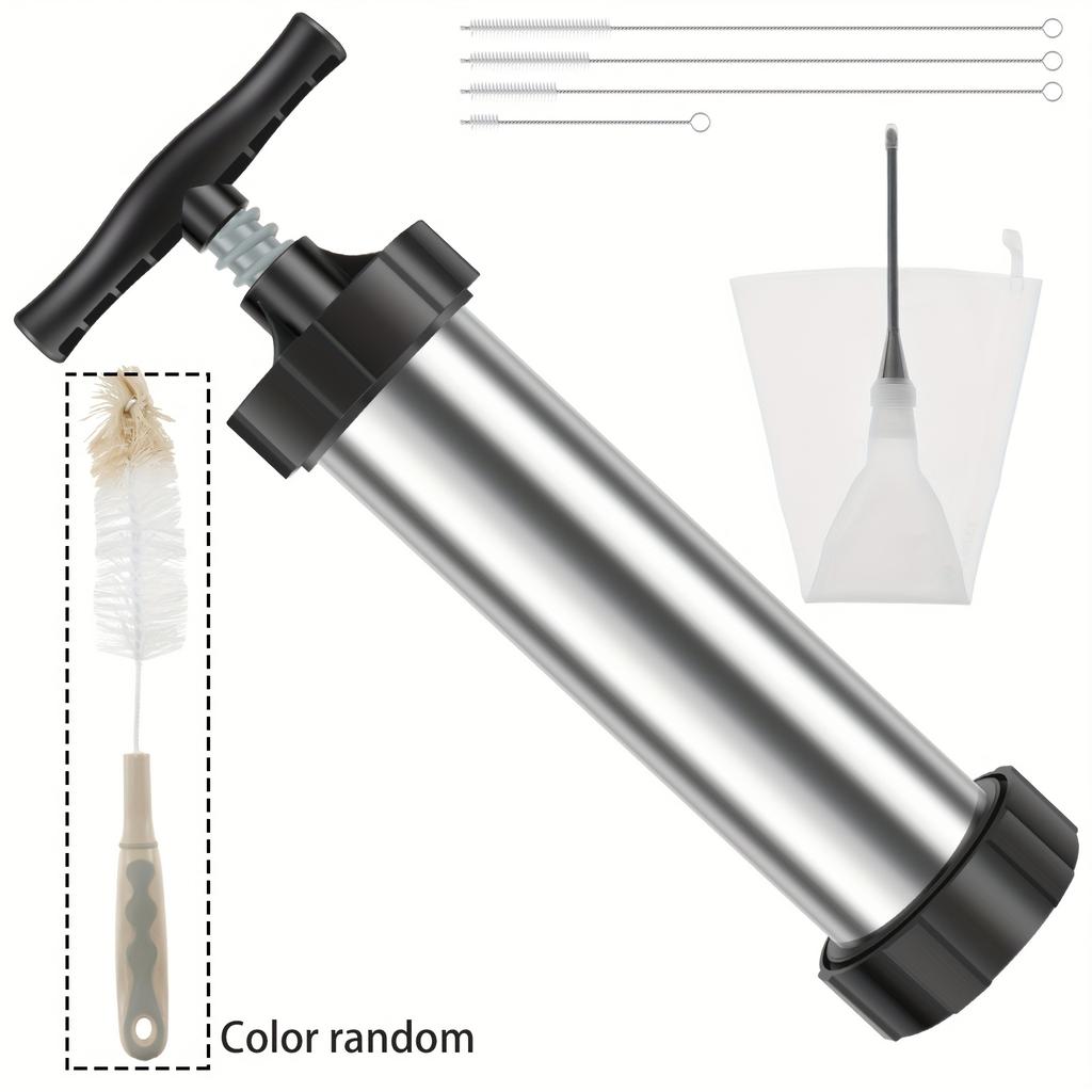 Churro Maker Kits Reusable Churro Maker Hard Stainless Steel Churro Maker Set Safe Churro Maker Machine with Piping Bag and Piping Nozzle