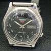 GENUINE VINTAGE SEIKO 5 AUTOMATIC 7009A JAPAN MENS BLACK DIAL WATCH A702608-1 R209-a702608
