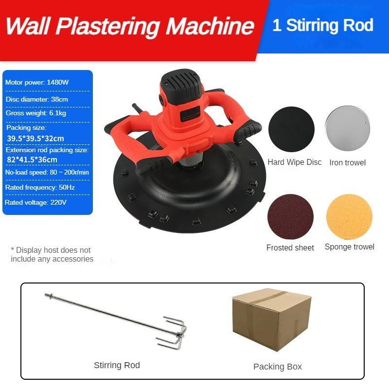 1680W Multi Functional Electric Troweling Machine Concrete Pavement Electric Mixer High Power Cement Plastering Equipment