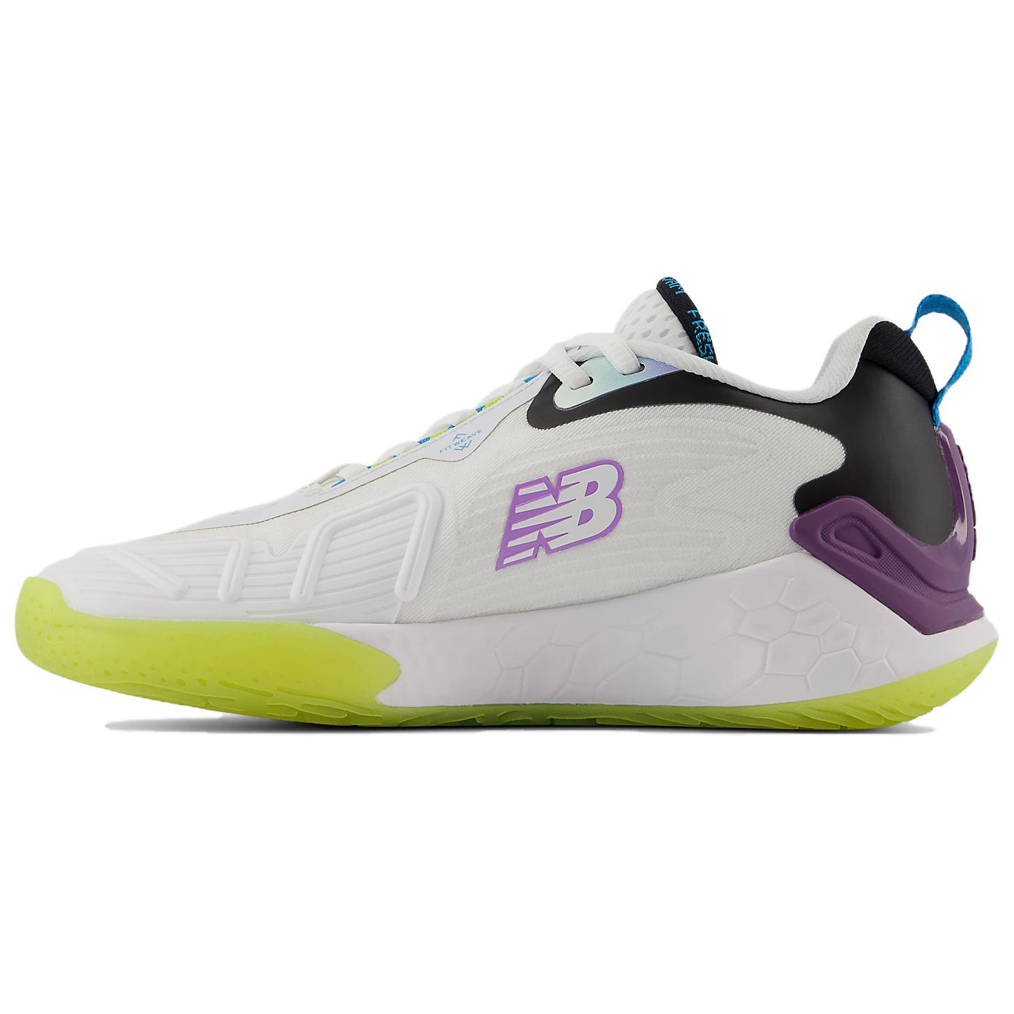 

New Balance Fresh Foam X CT‑Rally Unity Of Sport White Purple Blue Women s Tennis Shoes WCHRALA1 EU 36
