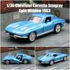 Chevrolet Corvette C2 1963 Retro Clasic Supercar Simulare Diecast & Vehicul Jucărie RMZ city 1:36 Model de Mașină din Aliaj Cadouri Pentru Copii