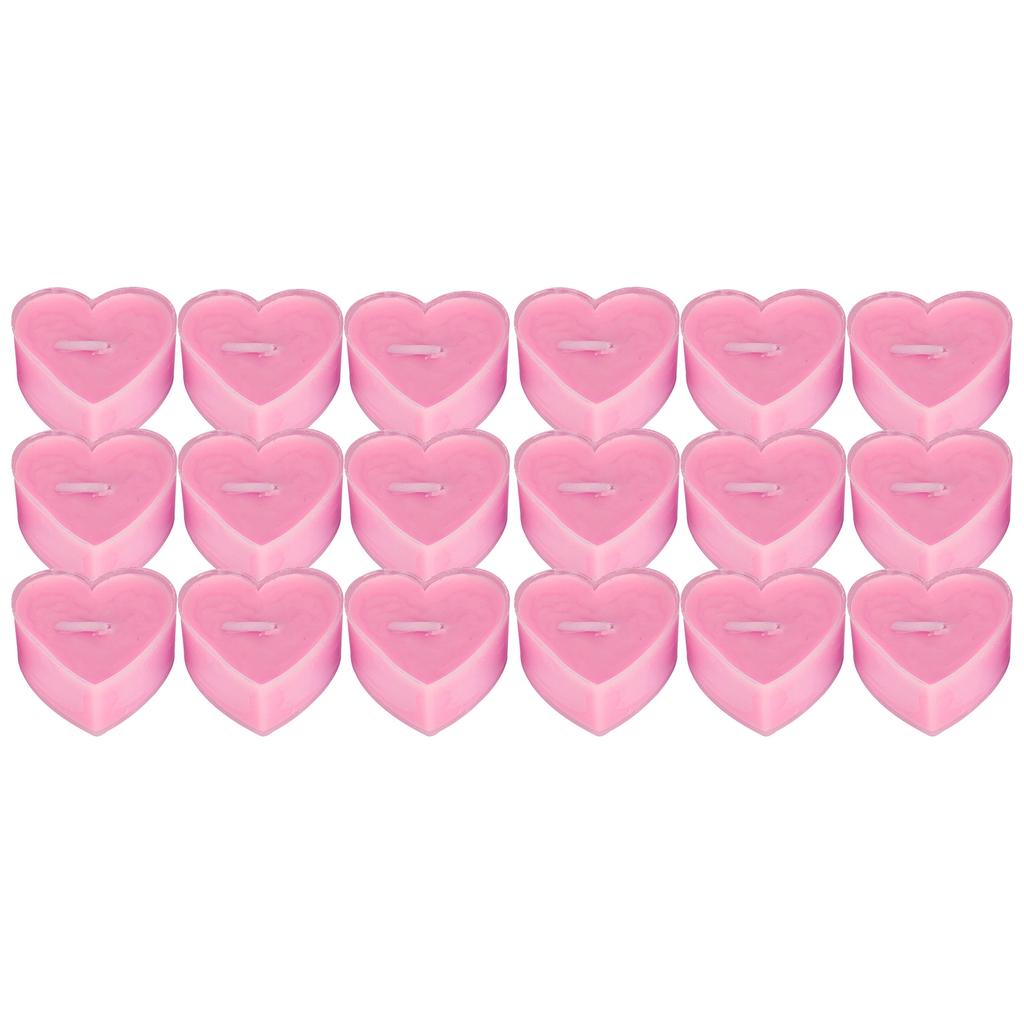 18Pcs Heart Shaped Candle Romantic Dinner Candlelight Decorations Ornaments