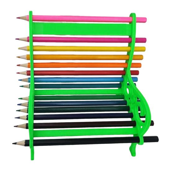 Pencil Storage Rack Multi-Layer Desk Organizer Durable Plastic Stationery Holder for Colored Pencils Crayons Markers Paintbrushes Large Capacity