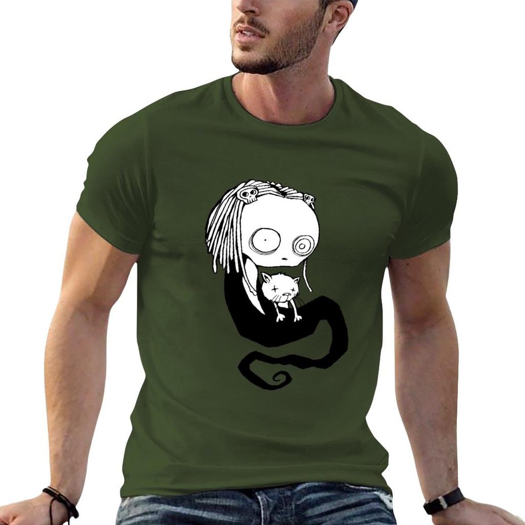 New Lenore Black and white T-Shirt summer clothes summer tops animal print shirt for boys tees mens funny t shirts