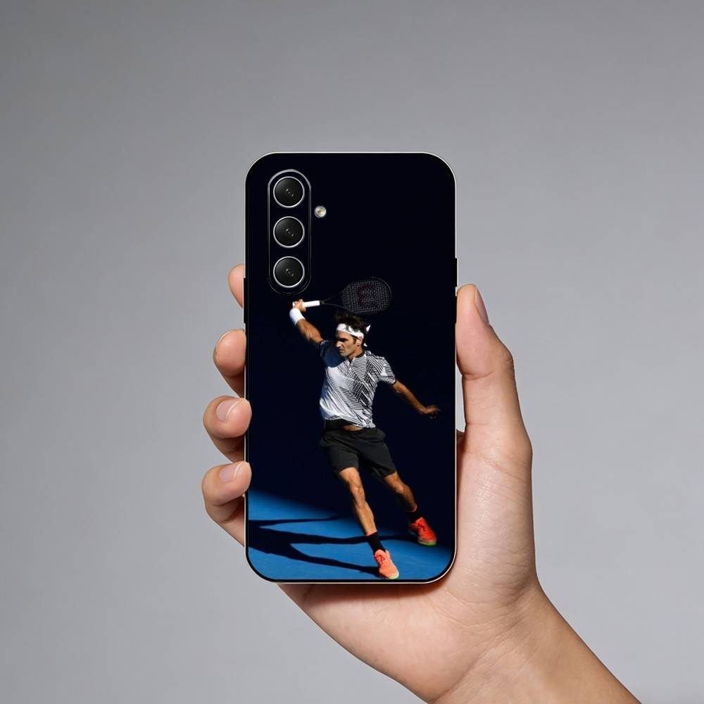 R-Roger Federer The King of Tennis Phone Case For Samsung Galaxy A73,A72,A71,A70,A52,A51 Others Soft Black Cover