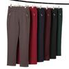 Calças Femininas de Primavera Plus Size Elásticas de Cintura Alta de Perna Reta Outono Casual Calças de Roupa Exterior para Mulheres Maduras