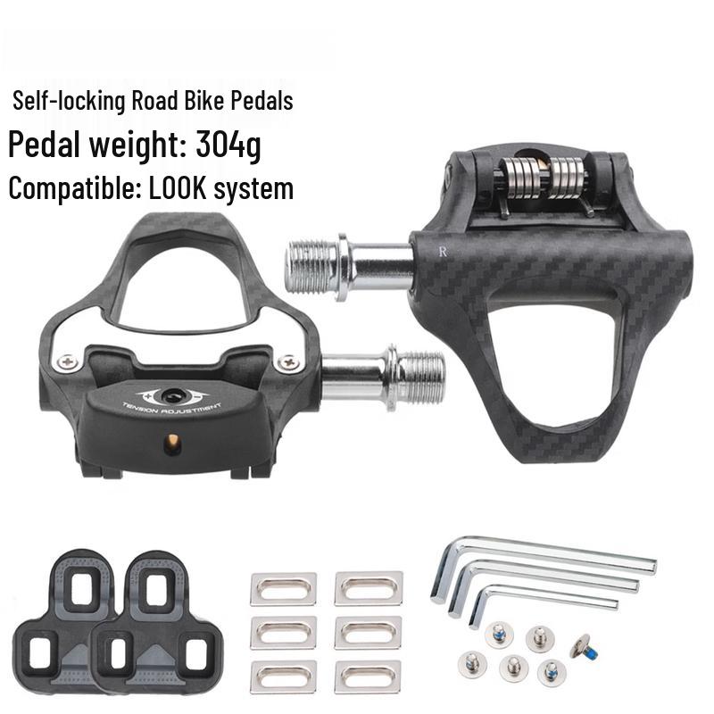 Lishi Carbon Fiber Road Bike Clipless Pedals