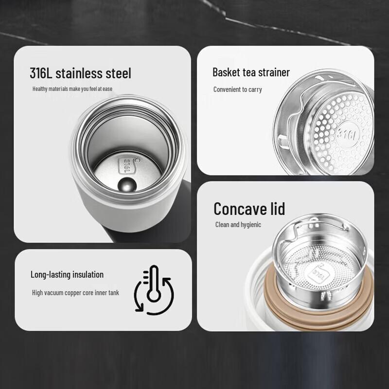 SUPOR Portable Insulated Tea Separation Mug