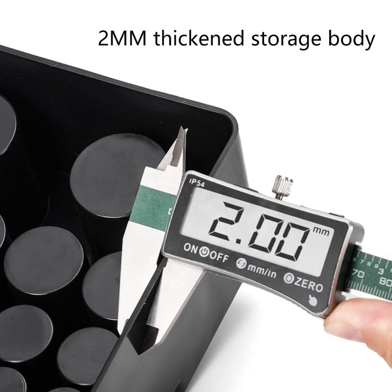 Leichtes schwarzes Werkzeug-Organizer-Rack mit 85 Löchern für Bohrer und Fräserhalter Multifunktionale Werkzeugaufbewahrungsbox