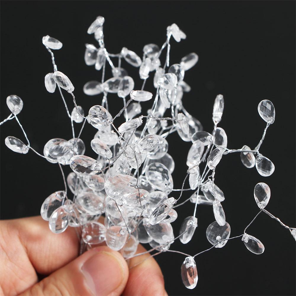Bridal Tiara Wedding Party Crystal Flower Artificial Bouquet Craft Decoration Crystal Bud Branches