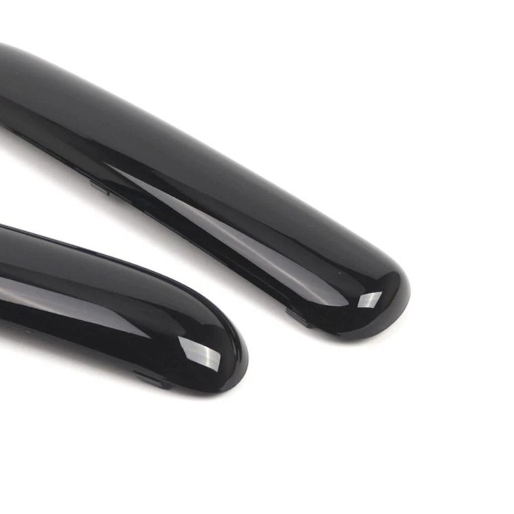 Pair Front Bumper Trim Set For Mini One Cooper R50/R52/R53 01-2004 Glossy Black