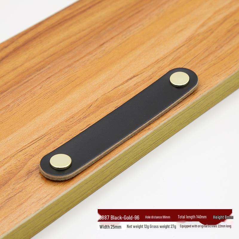 Brown Leather Handle for Cabinets, Wardrobes, Drawers, Boxes, and Luggage