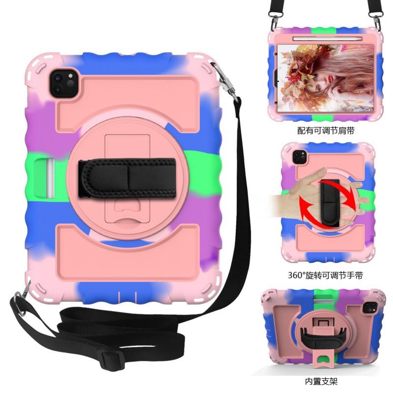 Silicone Shockproof Case IPad Pro 11 Inch With Rotating Stand Full Coverage Protective Cover Moms Students