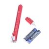 Portable Medical Led Penlight With Pupil Gauge Ruler With Battery Mini Flashlight White+Yellow Light For Doctor Nurse Diagnosis