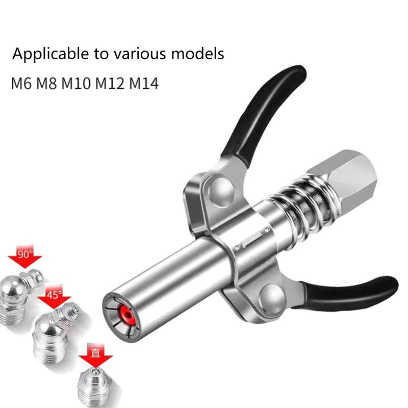 Langlebige Fettkupplungs-Verriegelungsdüse für manuelle pneumatische elektrische Fettpistolenkupplung, Schnellspannfett NPTI/8 10000 PSI